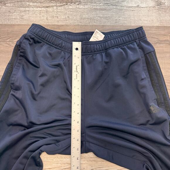 Adidas Primegreen Blue Black 3 Stripes Mens L Tapered Jogger Track Pants‎ Sporty - Picture 4 of 10